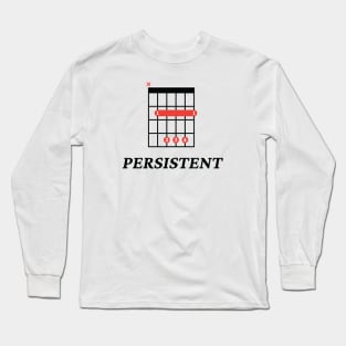 B Persistent B Guitar Chord Tab Light Theme Long Sleeve T-Shirt